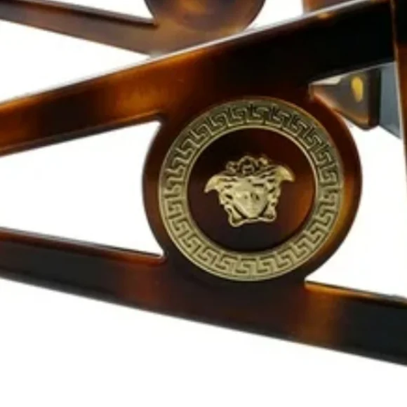 ‼️1 DAY FLASH SALE PRICE Versace Brown Tortoiseshell Shield Sunglasses